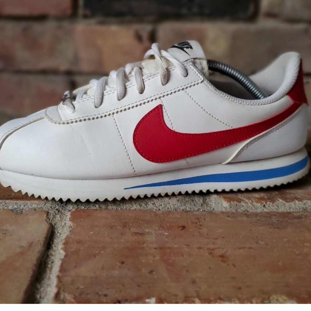 Nike Cortez SL White Red Running Sneakers Shoes 904764 103 Youth 7 Women's 8.5